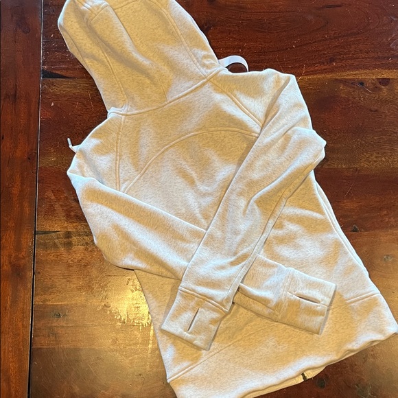 lululemon athletica Scuba? Light Gray Hoodie Jacket - Picture 3 of 3